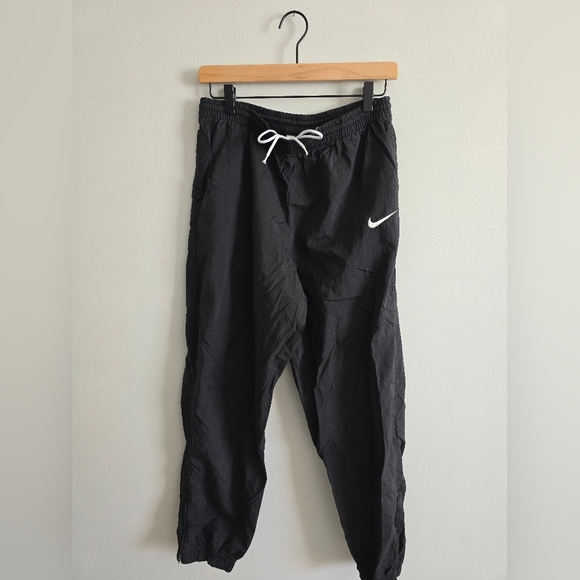 Nike Other - Vintage 90s Nike Boys Windbreaker Track Pants Black White Nylon Xl